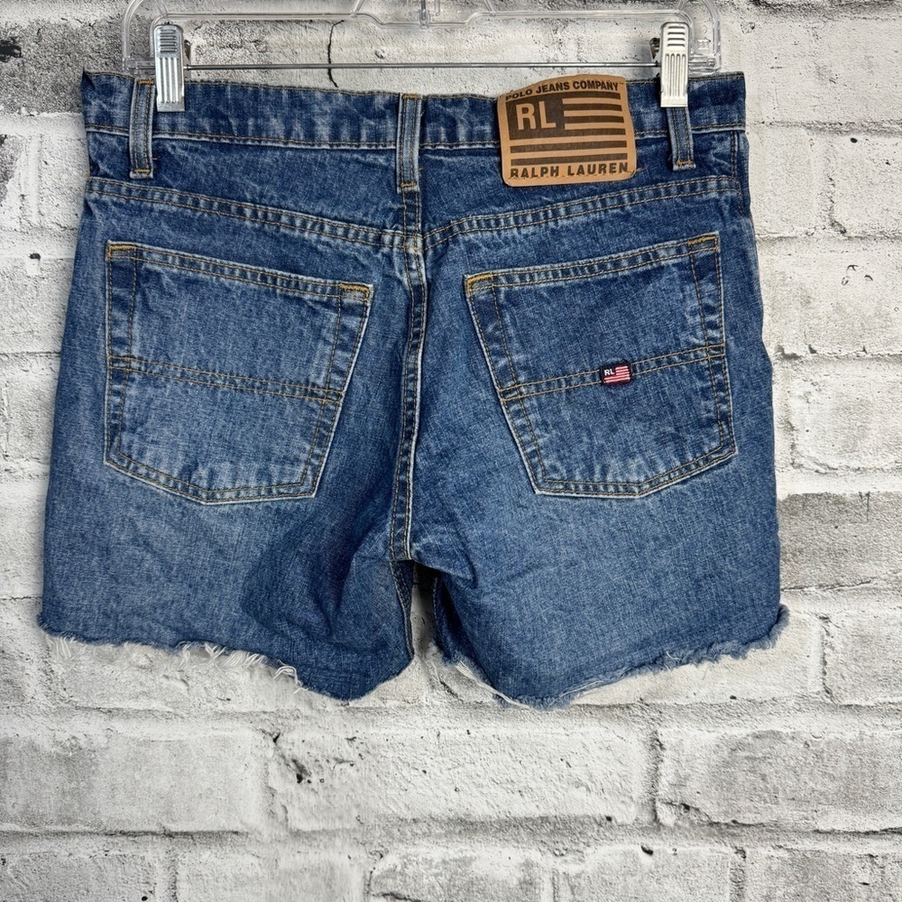 Polo Ralph Lauren Vintage Cut Off Mid Rise Jean Shorts